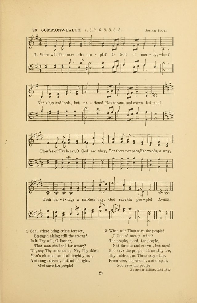 War-Time Hymns page 27