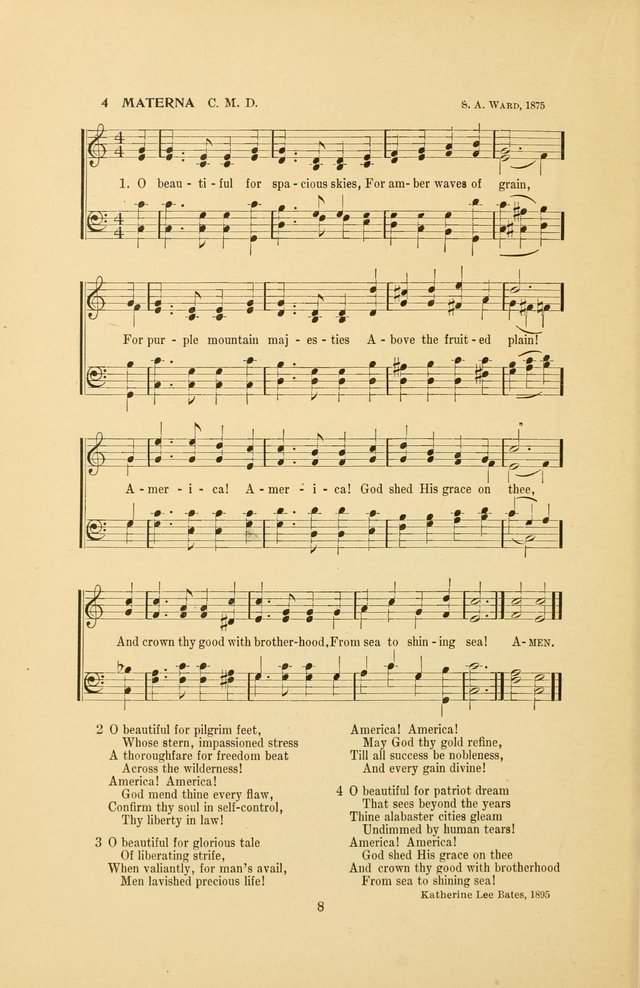 War-Time Hymns page 8