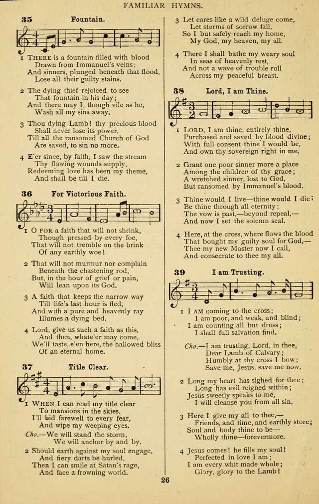 The Welcome Voice: a collection of gospel hymns and songs page 26