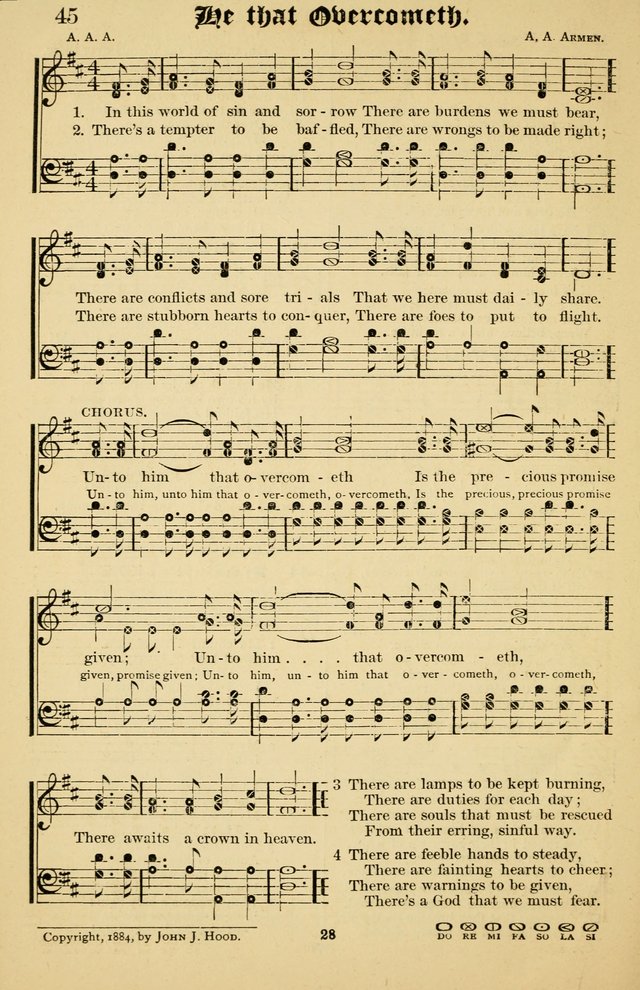 The Welcome Voice: a collection of gospel hymns and songs page 28