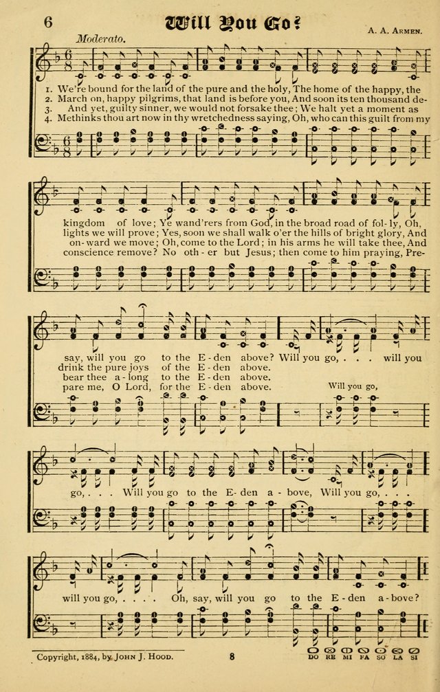 The Welcome Voice: a collection of gospel hymns and songs page 8