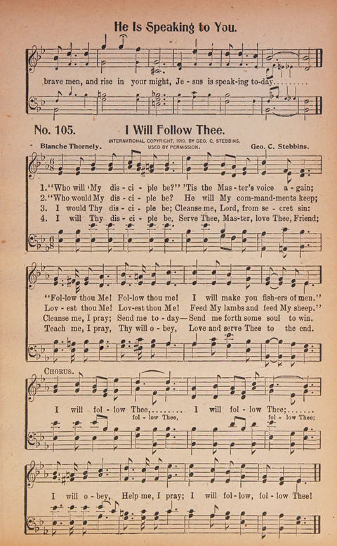 World Wide Revival Songs: for the Church, Sunday School and Evangelistic Meetings page 105