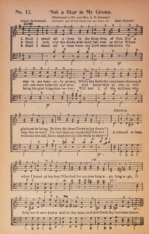 World Wide Revival Songs: for the Church, Sunday School and Evangelistic Meetings page 12