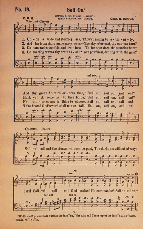 World Wide Revival Songs: for the Church, Sunday School and Evangelistic Meetings page 19