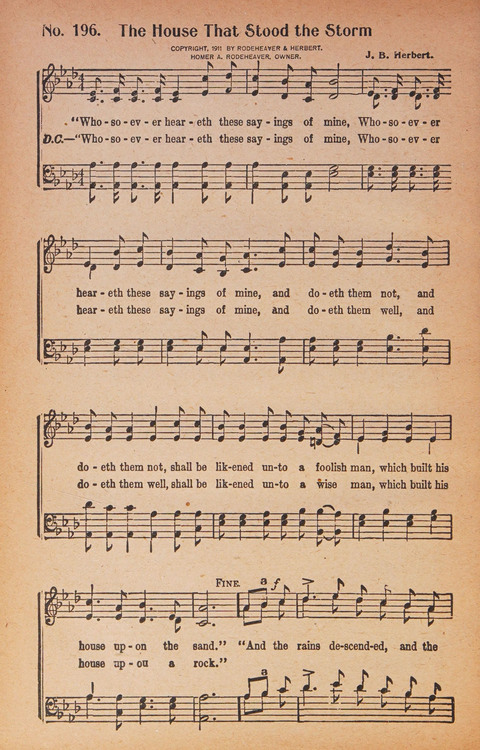 World Wide Revival Songs: for the Church, Sunday School and Evangelistic Meetings page 198