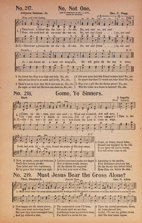 World Wide Revival Songs: for the Church, Sunday School and Evangelistic Meetings page 213