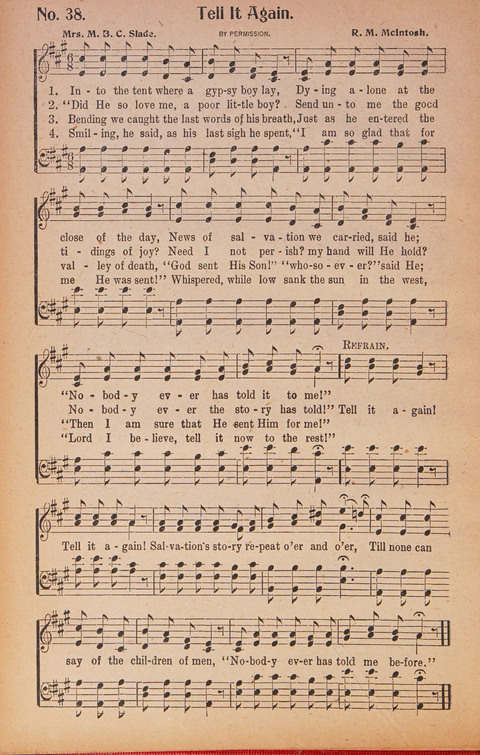 World Wide Revival Songs: for the Church, Sunday School and Evangelistic Meetings page 38
