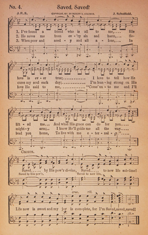 World Wide Revival Songs: for the Church, Sunday School and Evangelistic Meetings page 4