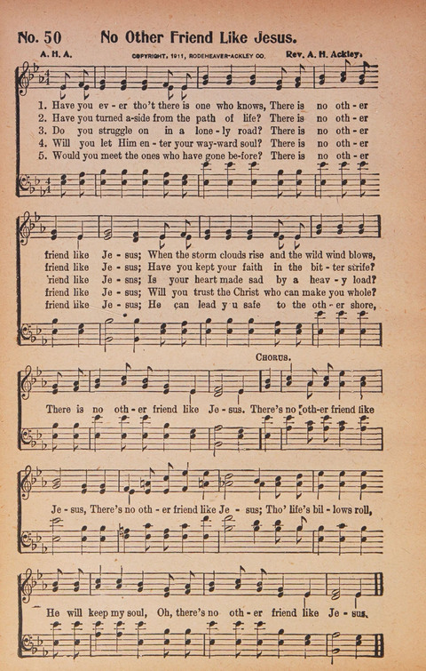 World Wide Revival Songs: for the Church, Sunday School and Evangelistic Meetings page 50