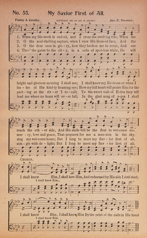World Wide Revival Songs: for the Church, Sunday School and Evangelistic Meetings page 55