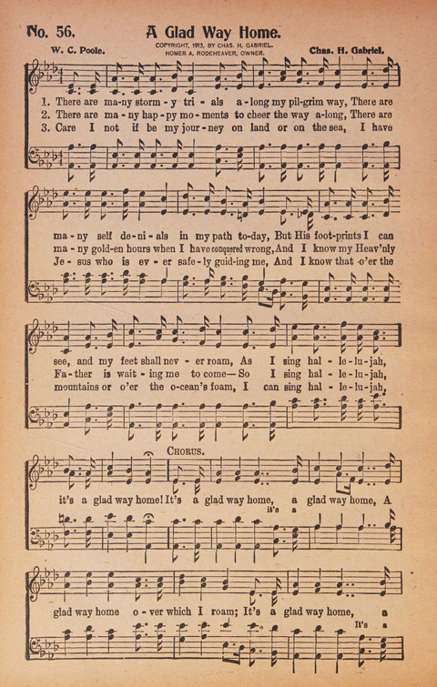 World Wide Revival Songs: for the Church, Sunday School and Evangelistic Meetings page 56