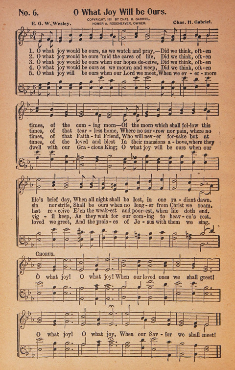 World Wide Revival Songs: for the Church, Sunday School and Evangelistic Meetings page 6