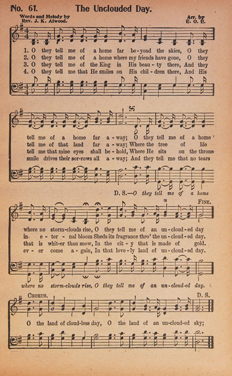World Wide Revival Songs: for the Church, Sunday School and Evangelistic Meetings page 61