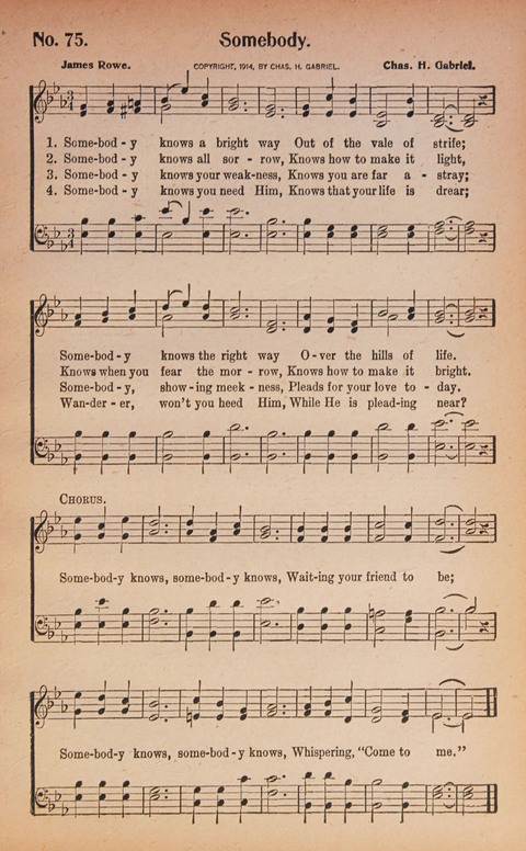 World Wide Revival Songs: for the Church, Sunday School and Evangelistic Meetings page 75