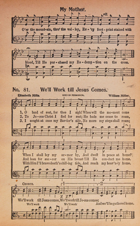 World Wide Revival Songs: for the Church, Sunday School and Evangelistic Meetings page 81