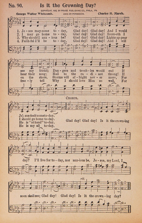 World Wide Revival Songs: for the Church, Sunday School and Evangelistic Meetings page 90