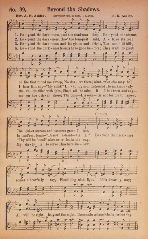 World Wide Revival Songs: for the Church, Sunday School and Evangelistic Meetings page 99