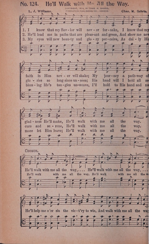 World Wide Revival Songs No. 2: for the Church, Sunday school and Evangelistic Campains page 124