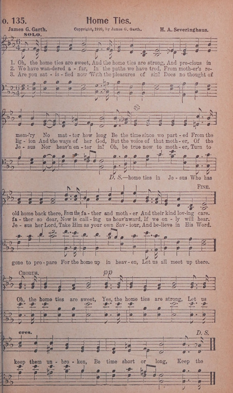 World Wide Revival Songs No. 2: for the Church, Sunday school and Evangelistic Campains page 135