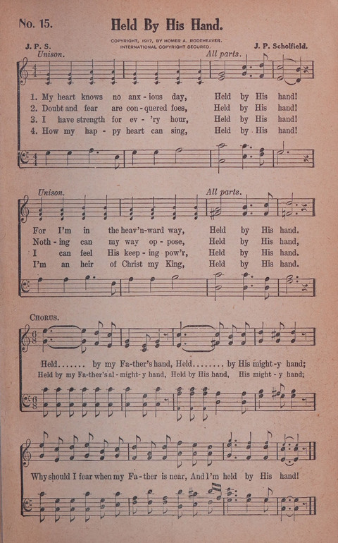 World Wide Revival Songs No. 2: for the Church, Sunday school and Evangelistic Campains page 15