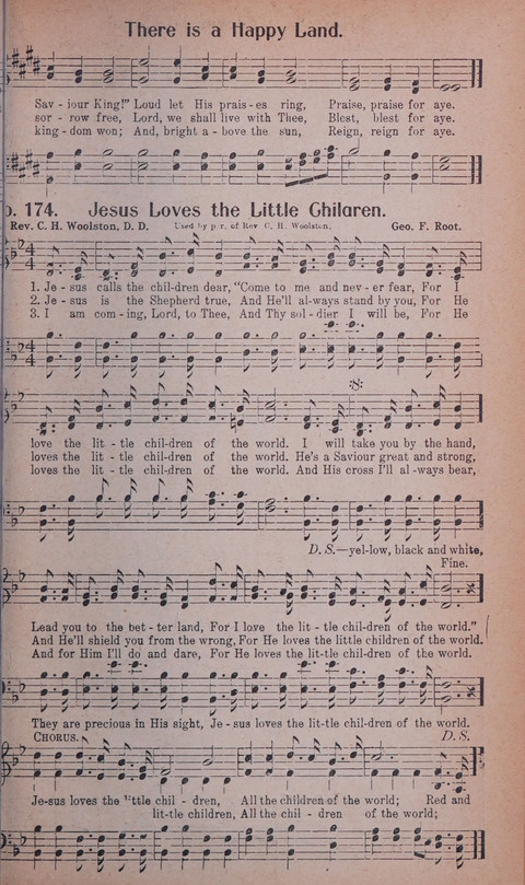 World Wide Revival Songs No. 2: for the Church, Sunday school and Evangelistic Campains page 169