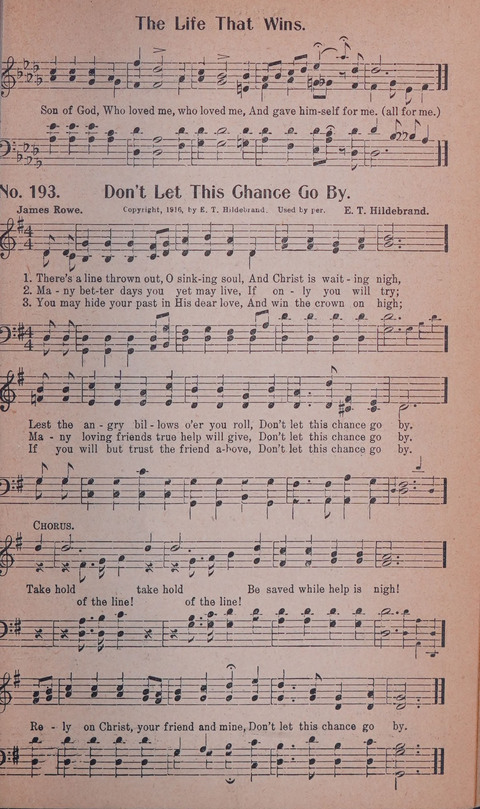 World Wide Revival Songs No. 2: for the Church, Sunday school and Evangelistic Campains page 189