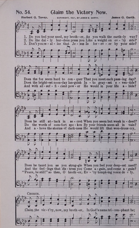 World Wide Revival Songs No. 2: for the Church, Sunday school and Evangelistic Campains page 54
