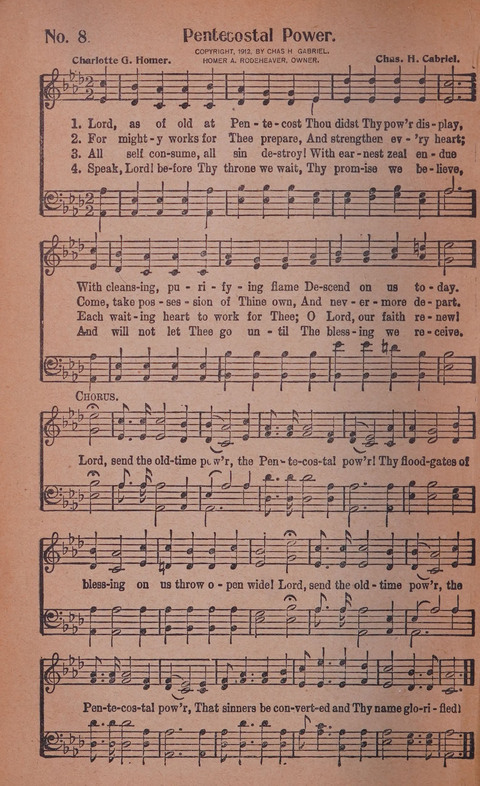 World Wide Revival Songs No. 2: for the Church, Sunday school and Evangelistic Campains page 8