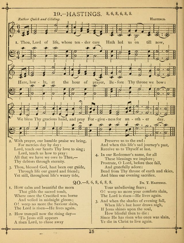 The Wreath of Gems: or strictly favorite songs and tunes for the Sunday School, and for general use in public and social worship page 18