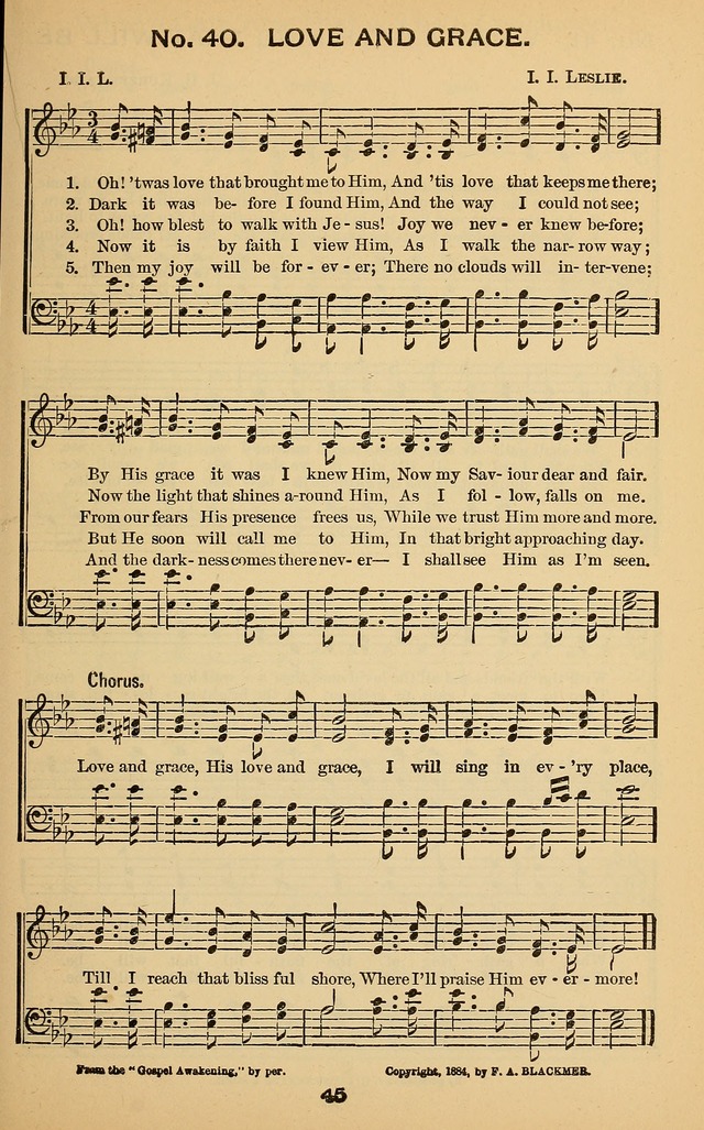 Windows of Heaven: hymns new and old for the church, sunday school and home (New ed.) page 45