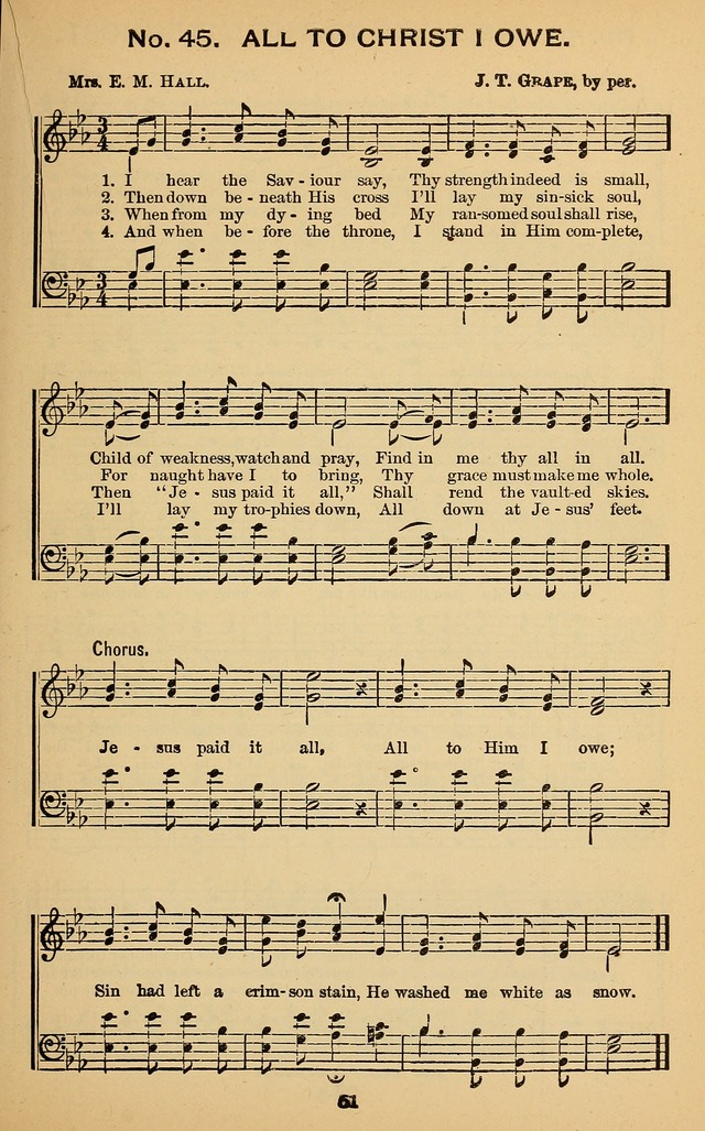 Windows of Heaven: hymns new and old for the church, sunday school and home (New ed.) page 51