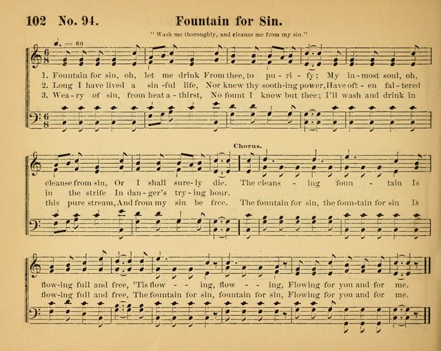 The Way of Life: for the Sunday-school. a valuable collection of songs both new and standard, carefully selected and arranged for this work page 102