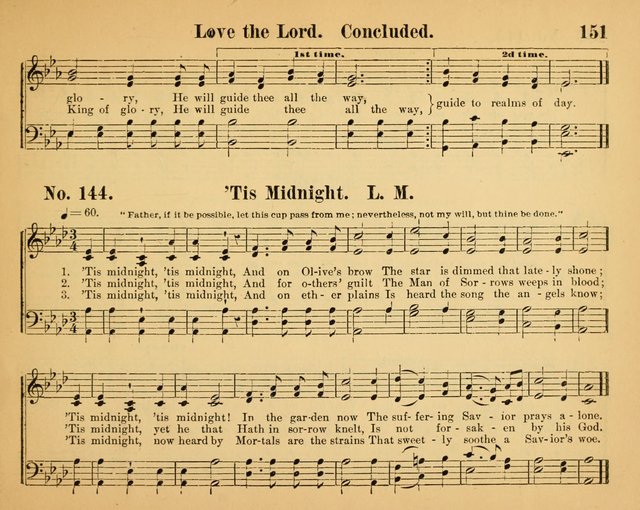 The Way of Life: for the Sunday-school. a valuable collection of songs both new and standard, carefully selected and arranged for this work page 151