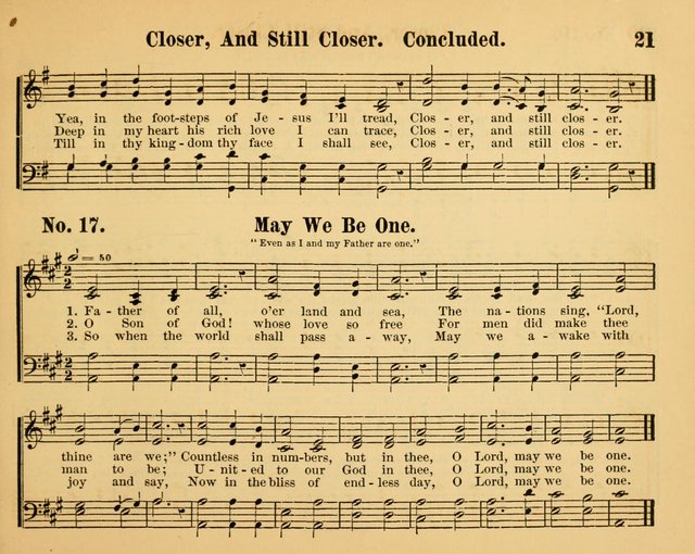 The Way of Life: for the Sunday-school. a valuable collection of songs both new and standard, carefully selected and arranged for this work page 21
