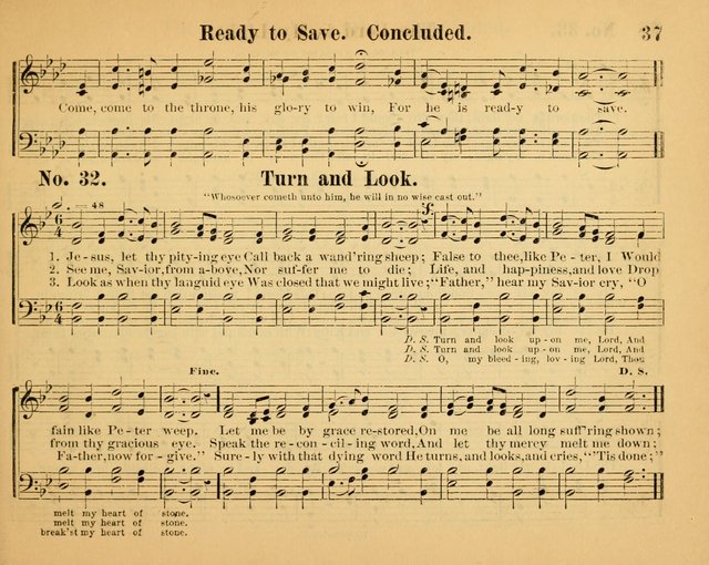 The Way of Life: for the Sunday-school. a valuable collection of songs both new and standard, carefully selected and arranged for this work page 37