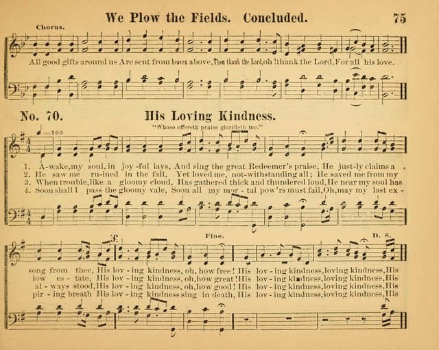 The Way of Life: for the Sunday-school. a valuable collection of songs both new and standard, carefully selected and arranged for this work page 75