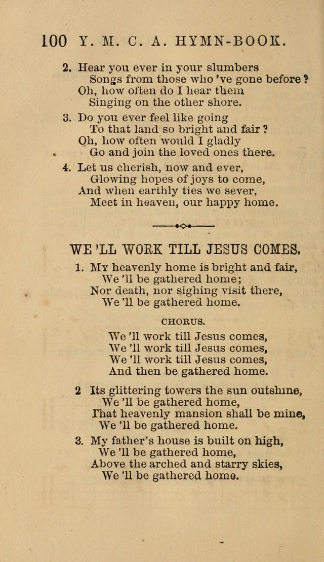 The Y. M. Christian Association Hymn-Book, with Tunes. page 100