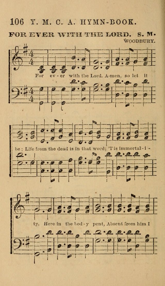The Y. M. Christian Association Hymn-Book, with Tunes. page 106