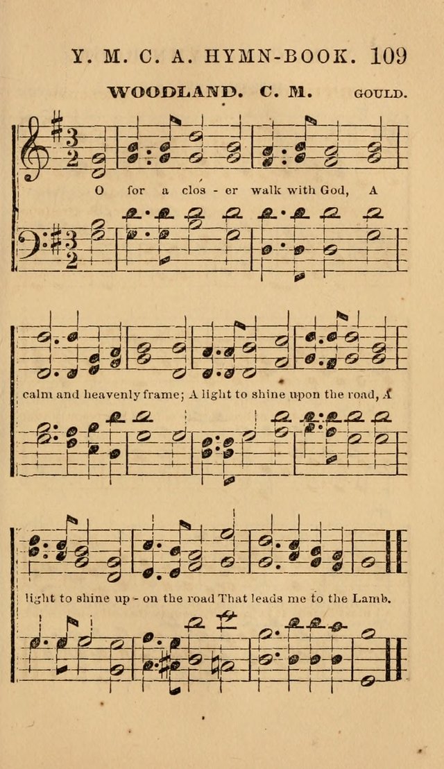 The Y. M. Christian Association Hymn-Book, with Tunes. page 109