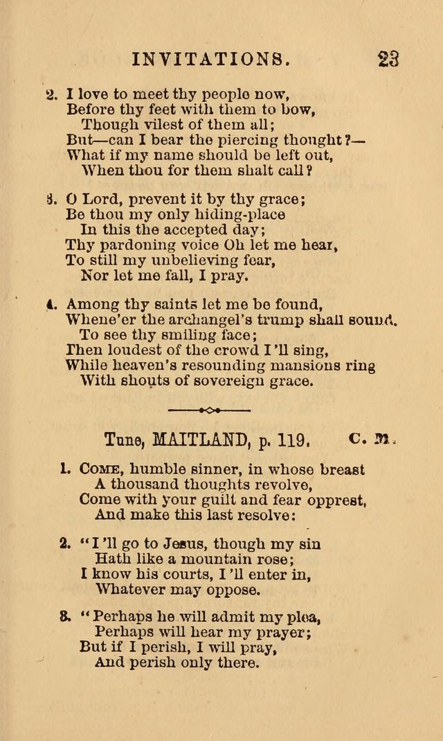 The Y. M. Christian Association Hymn-Book, with Tunes. page 23