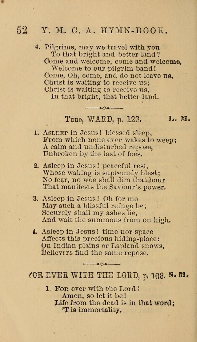 The Y. M. Christian Association Hymn-Book, with Tunes. page 52