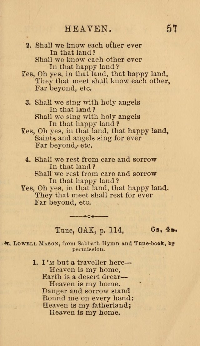 The Y. M. Christian Association Hymn-Book, with Tunes. page 57
