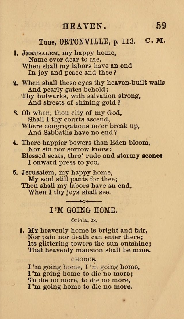 The Y. M. Christian Association Hymn-Book, with Tunes. page 59