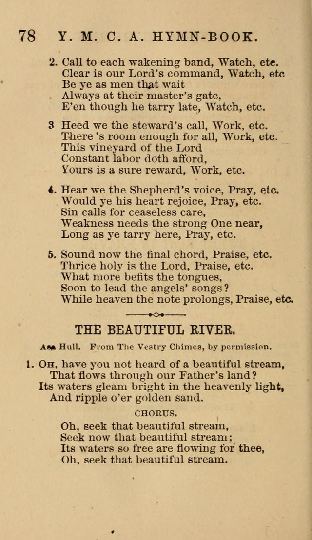 The Y. M. Christian Association Hymn-Book, with Tunes. page 78