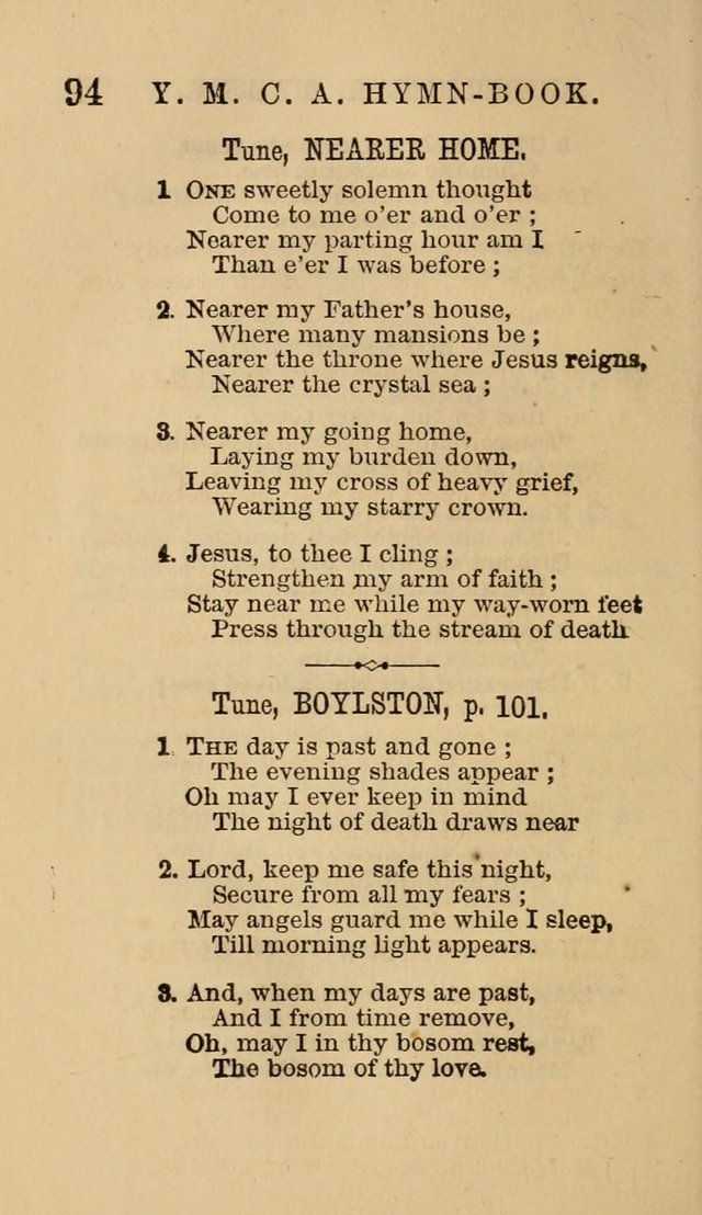 The Y. M. Christian Association Hymn-Book, with Tunes. page 94