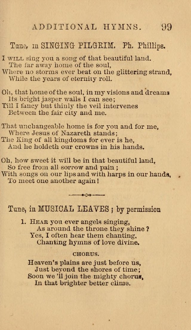 The Y. M. Christian Association Hymn-Book, with Tunes. page 99