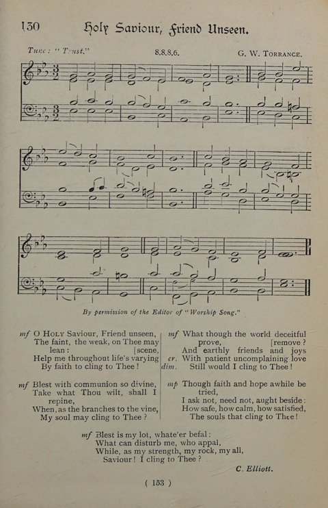 The Y.M.C.A. Hymnal: specially compiled for the use of men page 153