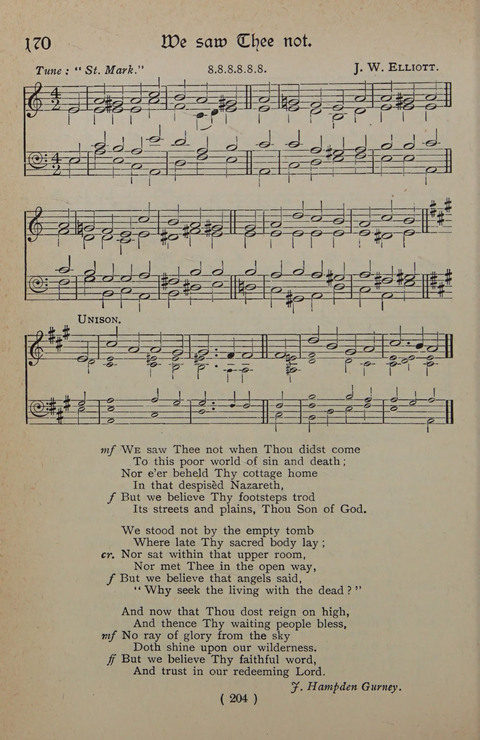 The Y.M.C.A. Hymnal: specially compiled for the use of men page 204