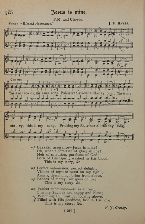 The Y.M.C.A. Hymnal: specially compiled for the use of men page 212