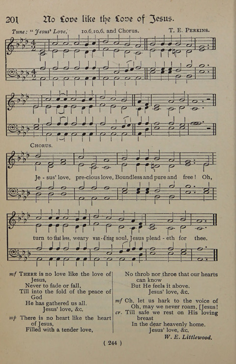 The Y.M.C.A. Hymnal: specially compiled for the use of men page 244